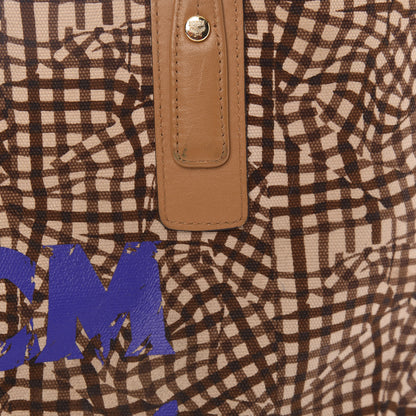 MCM Visetos Medium Liz Reversible Shopper Tote Cognac 20 of 24