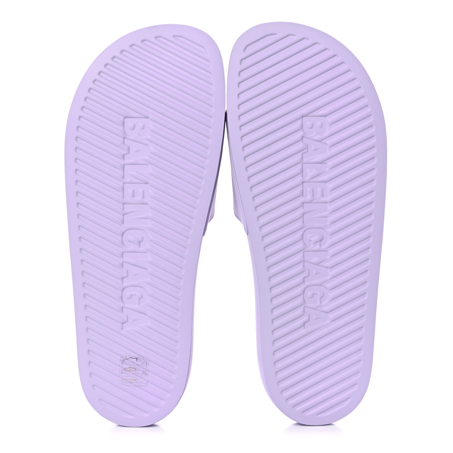 Balenciaga Rubber BB Womens Pool Slide Sandals 42 Lilac 5 of 8