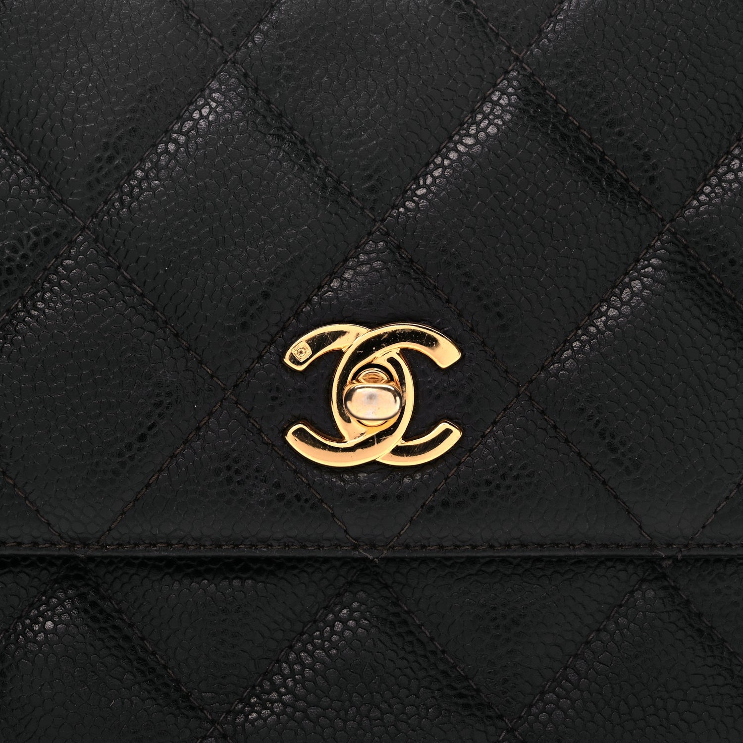 Chanel Caviar Quilted Flap Shoulder Bag Black 7 of 9
