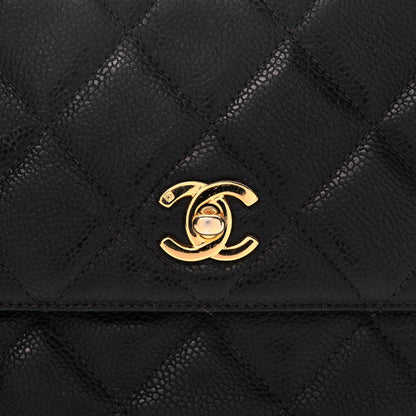 Chanel Caviar Quilted Flap Shoulder Bag Black 7 of 9