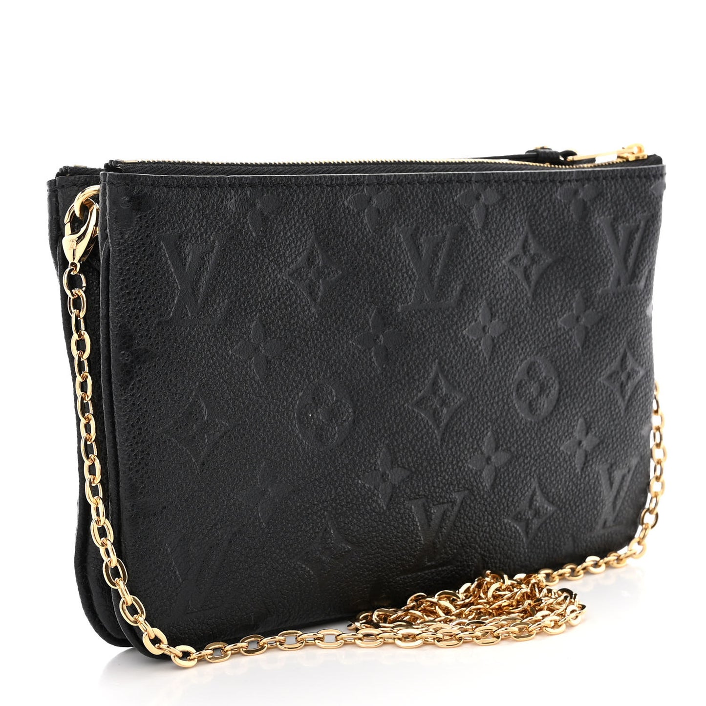Empreinte Double Zip Pochette Black