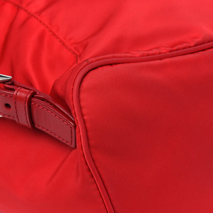 Prada Tessuto Nylon Saffiano Vela Medium Backpack Rosso 7 of 7