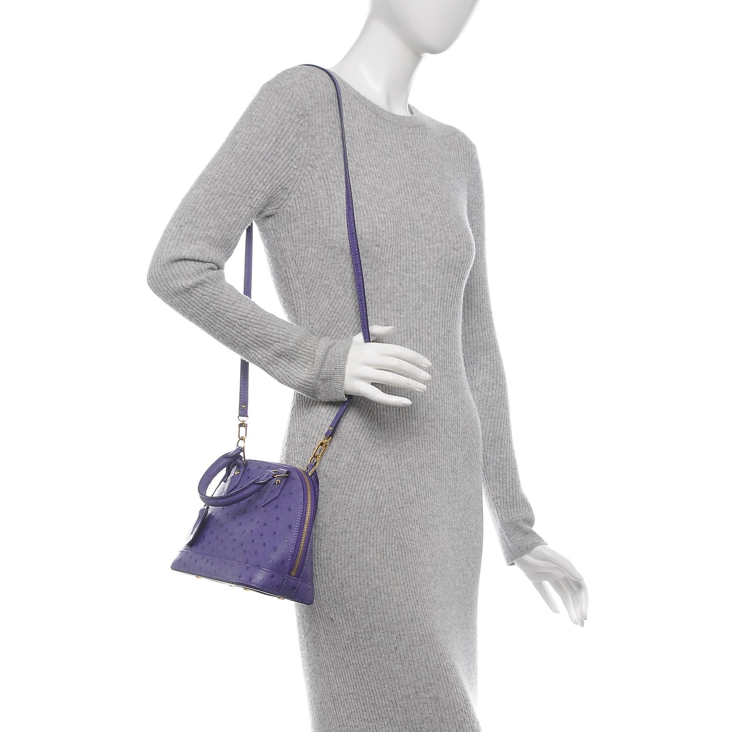 Louis Vuitton Ostrich Alma BB Figue 2 of 6