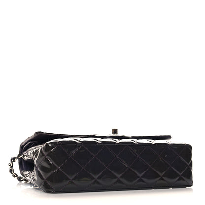 Chanel Patent Quilted Medium Double Flap Purple 4 of 11