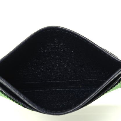 Gucci Monogram Multicolor Retro Interlocking G Card Holder Green Blue 3 of 3