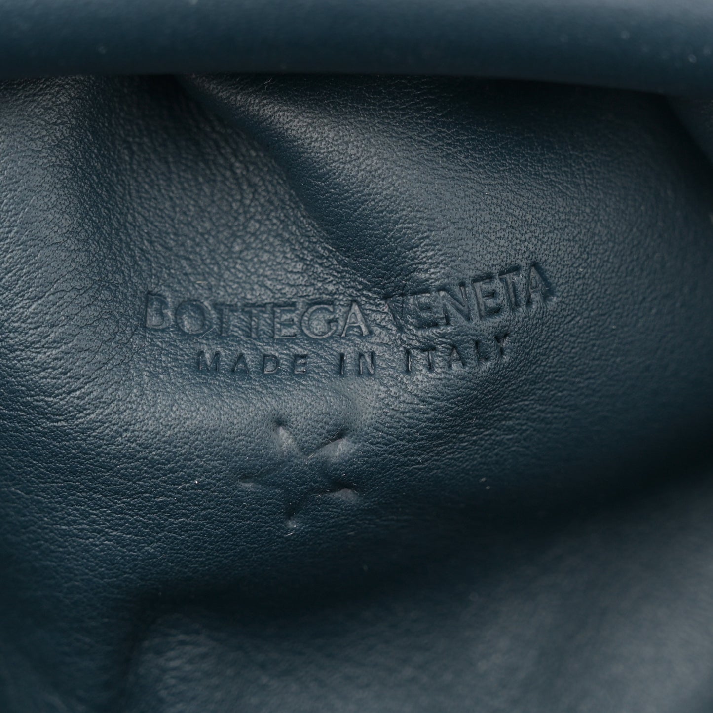 Butter Calfskin The Mini Pouch Deep Blue