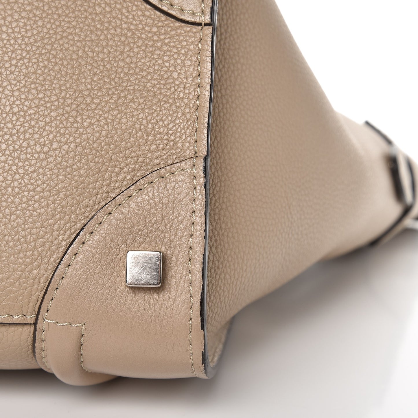 Drummed Calfskin Mini Luggage Dune