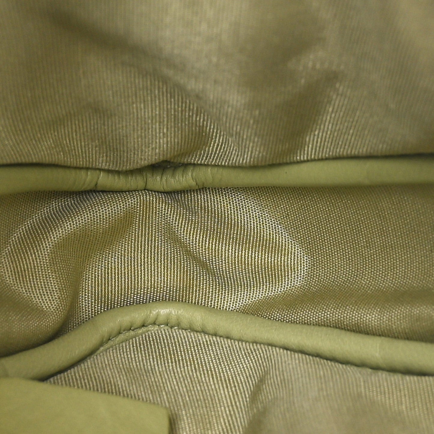 Lambskin Quilted Coin Purse Belt Bag Green