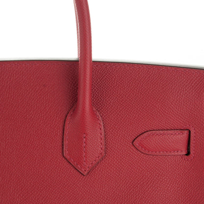 Hermes Epsom Birkin 30 Rouge Casaque 21 of 25
