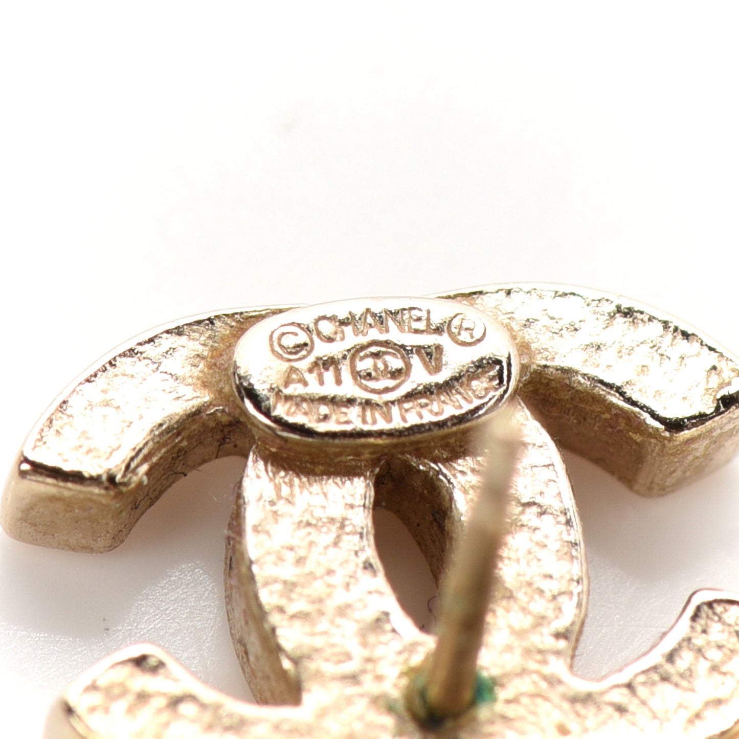 Pearl CC Drop Earrings Silver