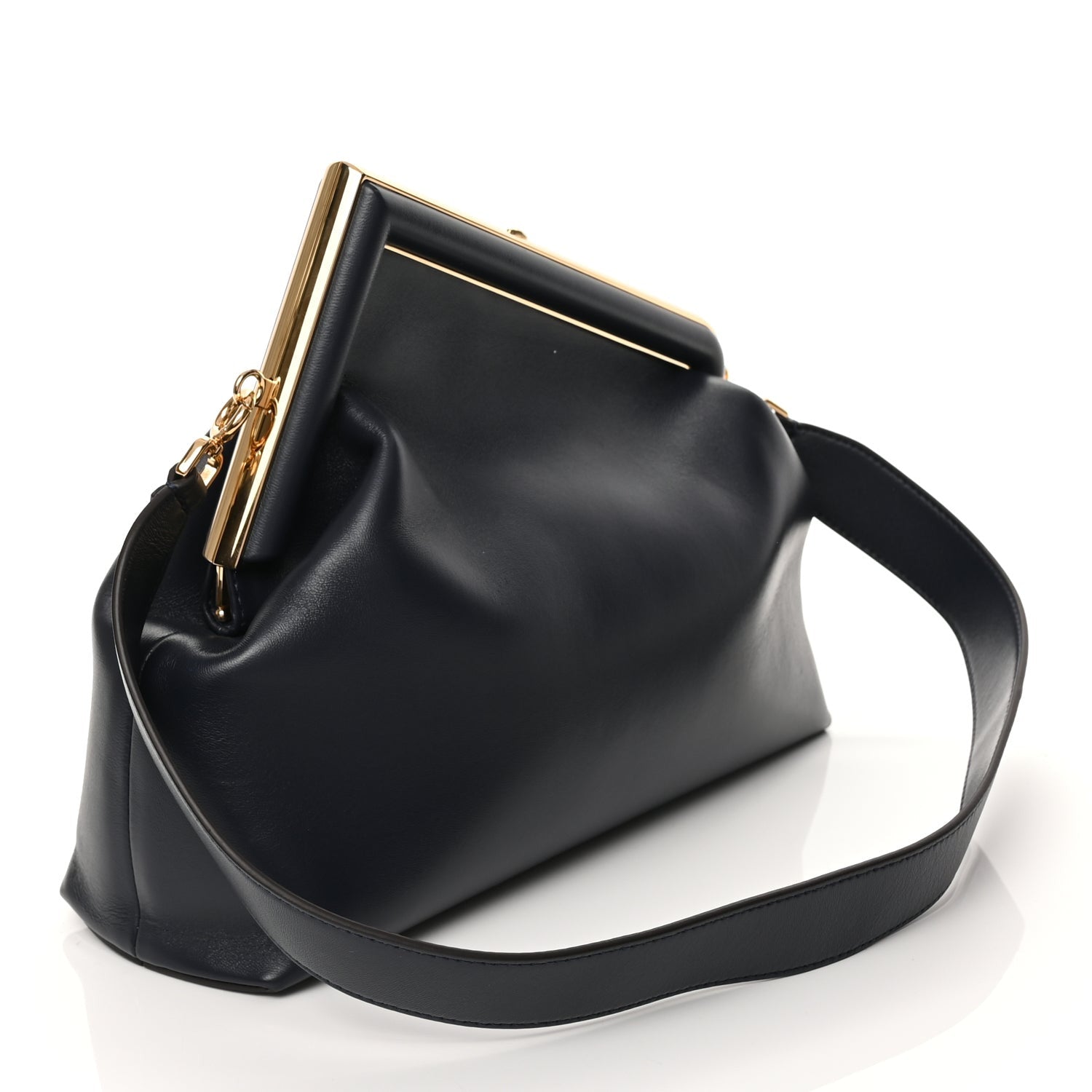 Fendi Shiny Nappa Medium  First Navy 2 of 11