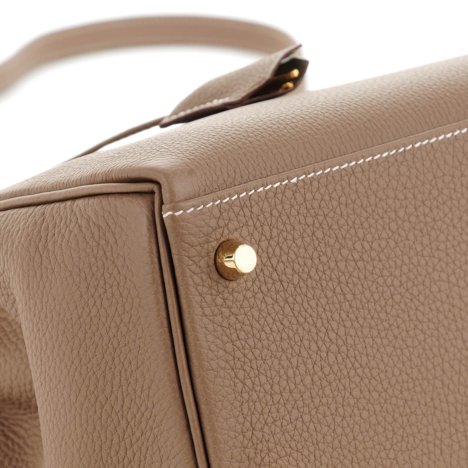 Hermes Togo Kelly Retourne 28 Etoupe 14 of 26