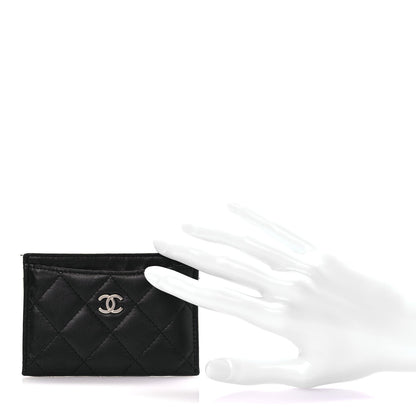 Chanel Lambskin Quilted Card Holder Black 2 of 7