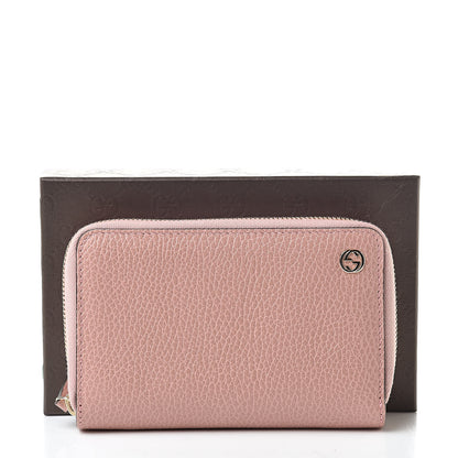 Gucci Dollar Calfskin Medium GG Zip Around Wallet Soft Pink 8 of 8