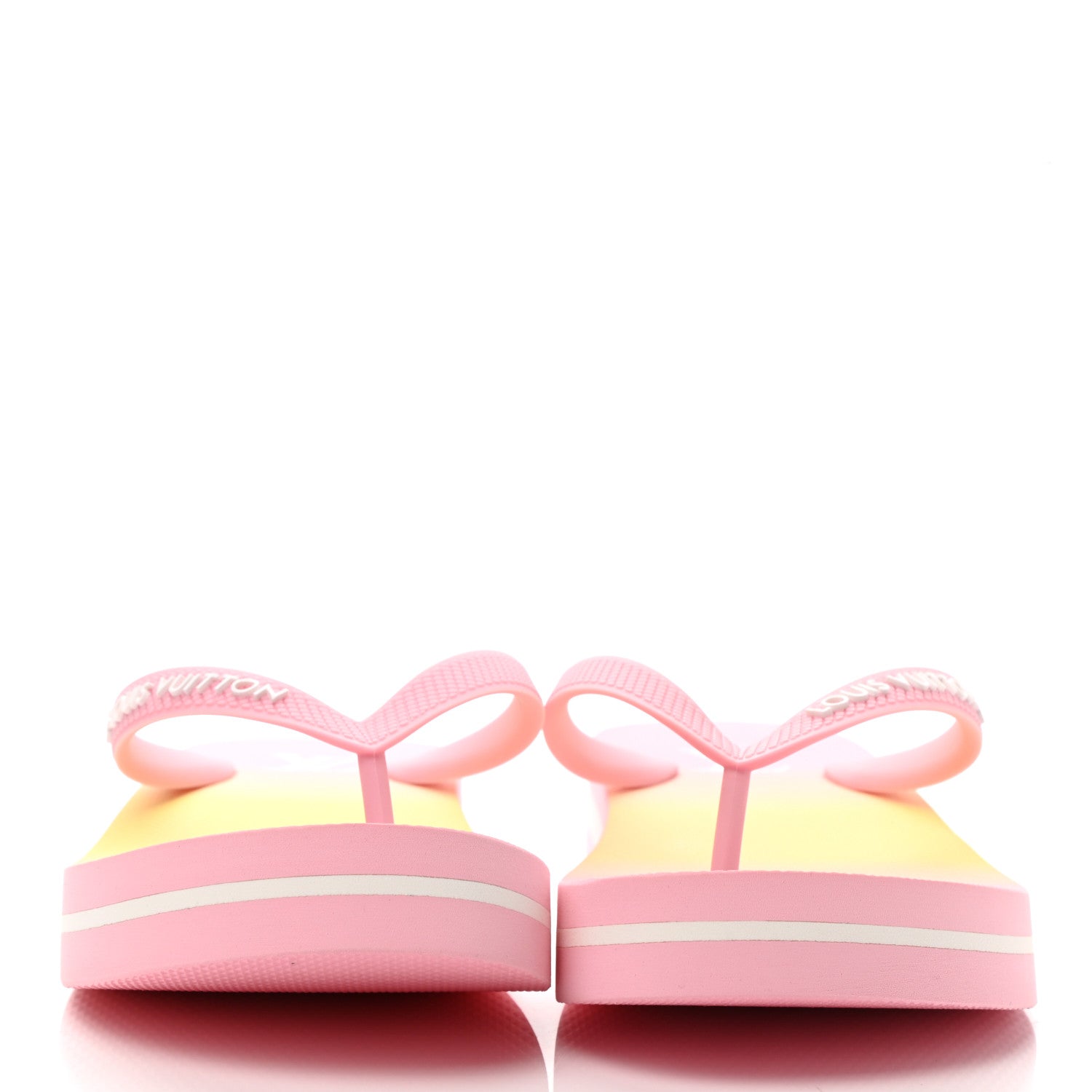 Louis Vuitton Rubber Arcade Flat Thong Sandals 37 Rose 2 of 9
