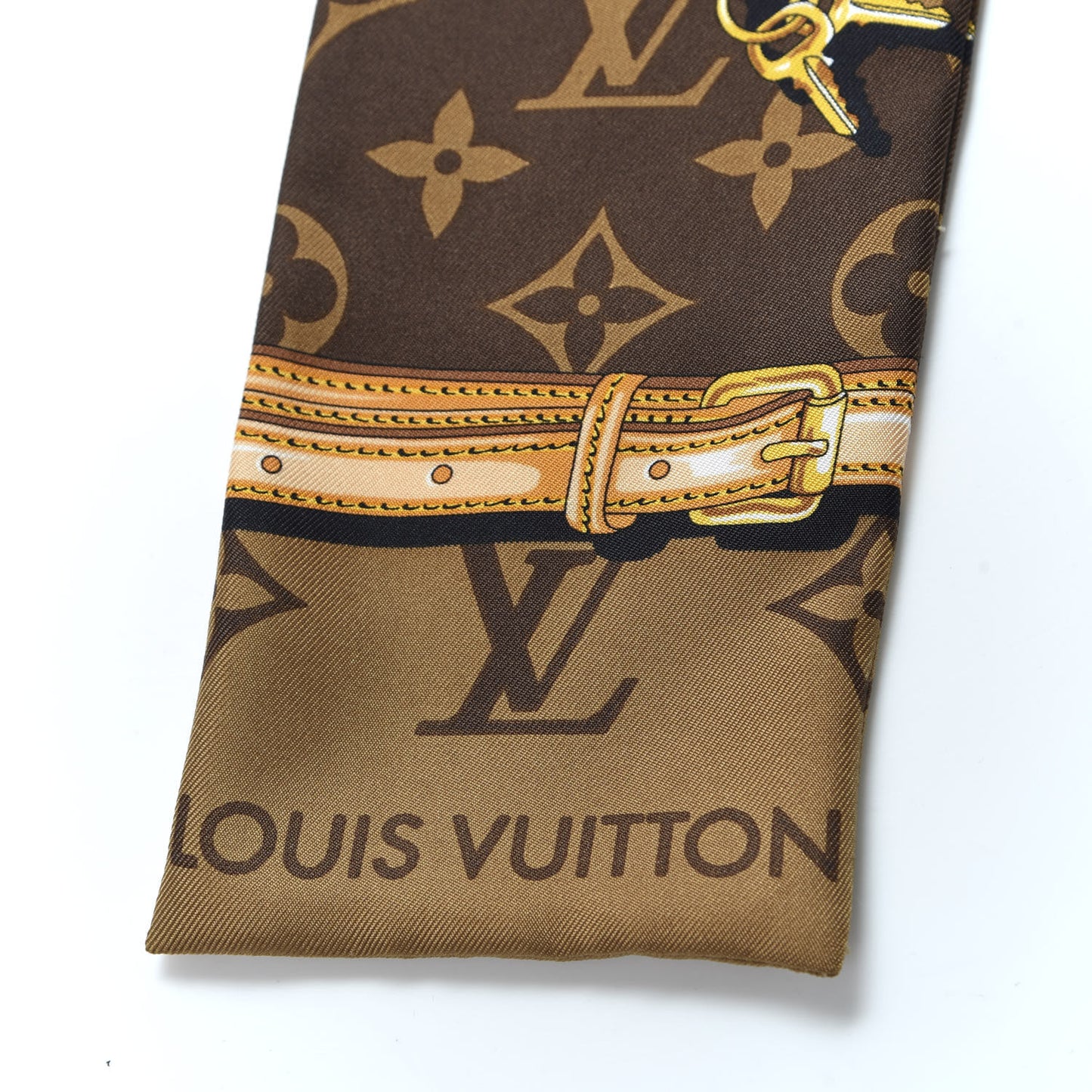 Silk Monogram Confidential Bandeau Brown