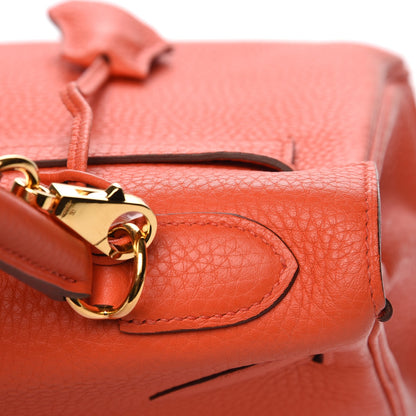 Hermes Taurillon Clemence Kelly Retourne 32 Orange Poppy 25 of 27