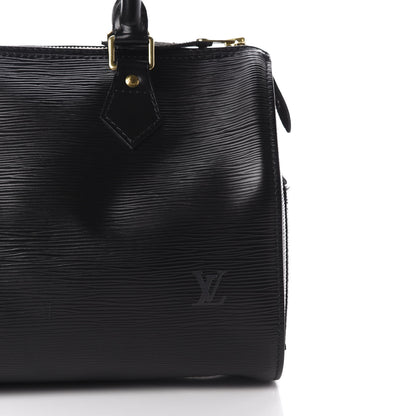 Louis Vuitton Epi Speedy 25 Black 11 of 12