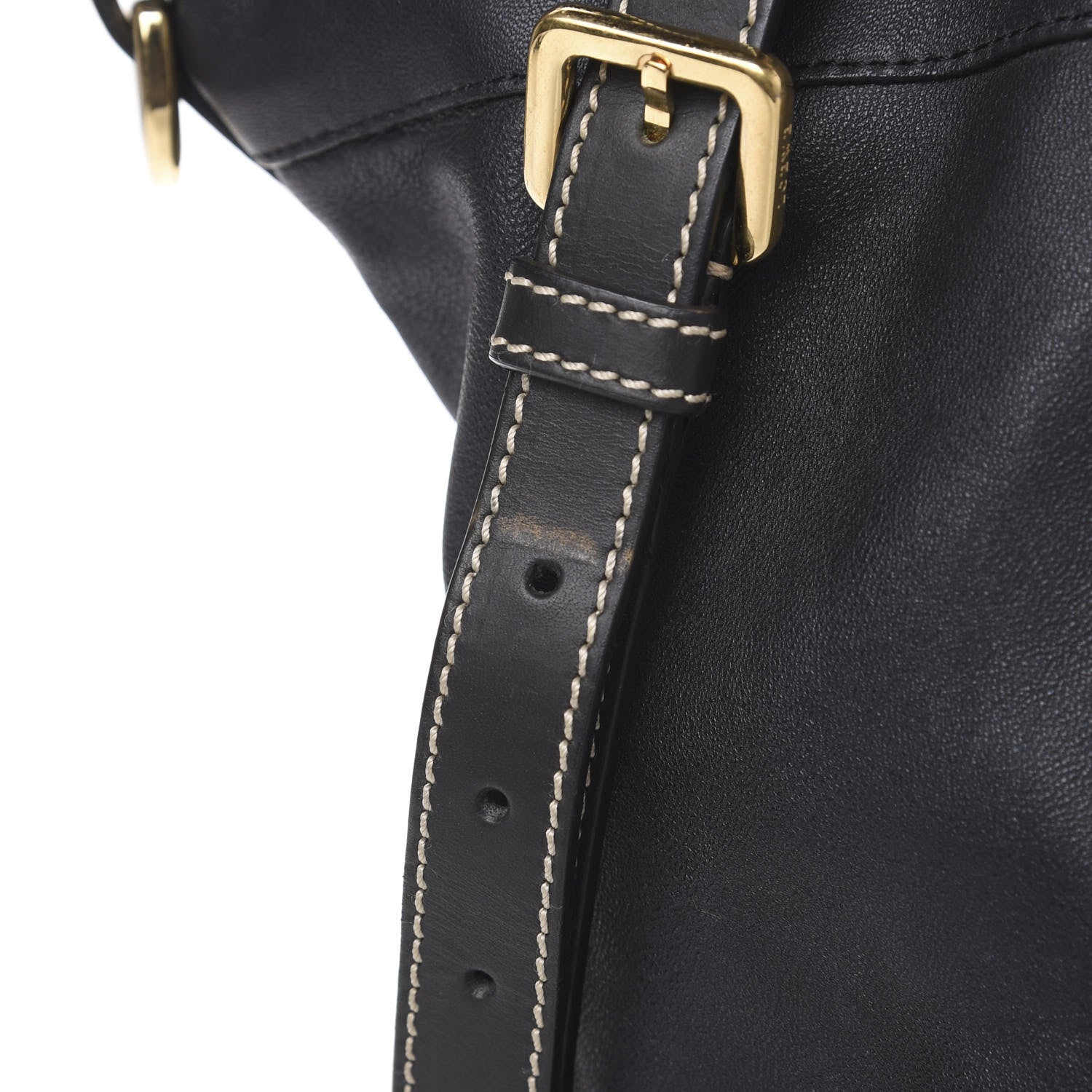 Loewe Lambskin Satchel Black Tan 10 of 12