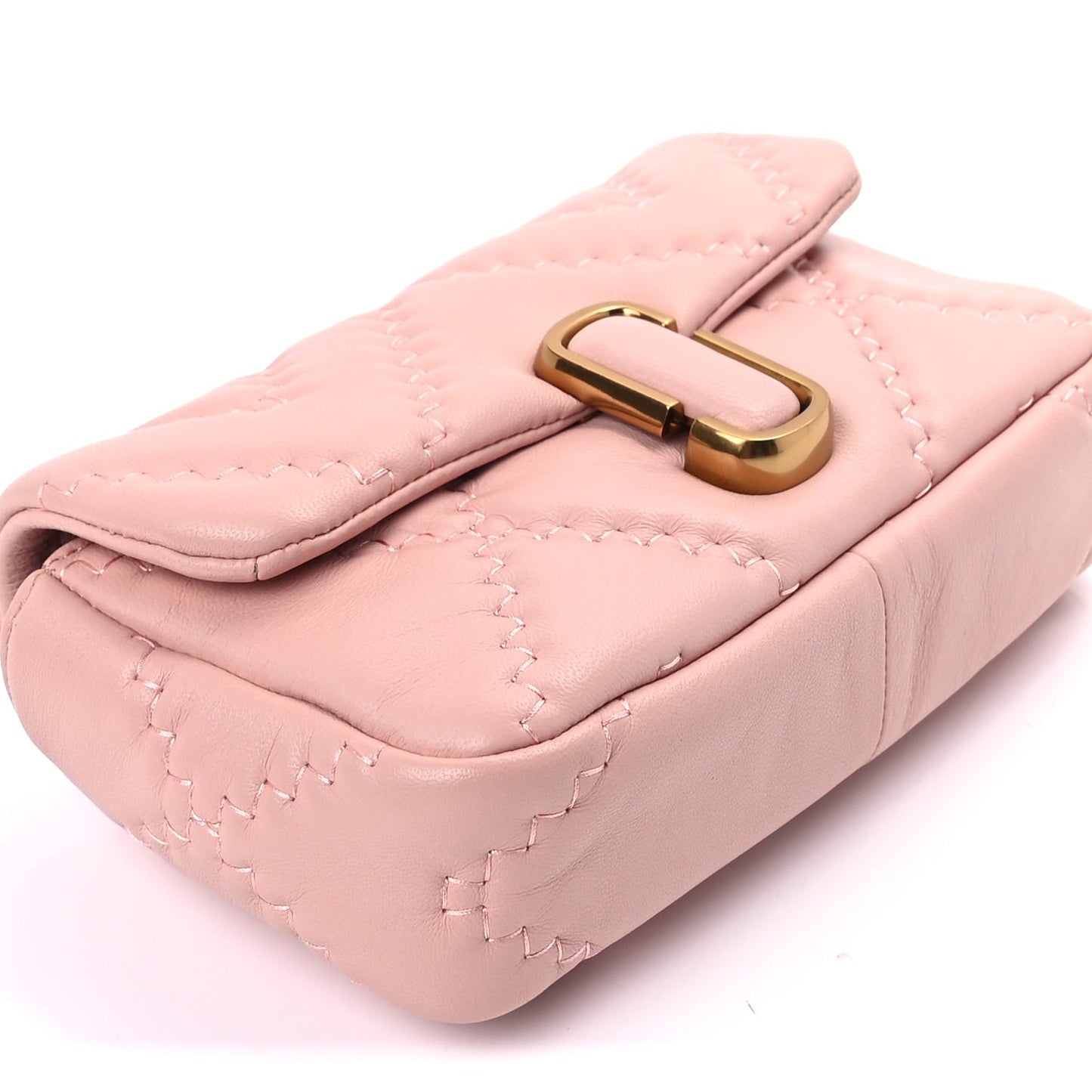 Lambskin Quilted Medium J Marc Shoulder Bag Rose