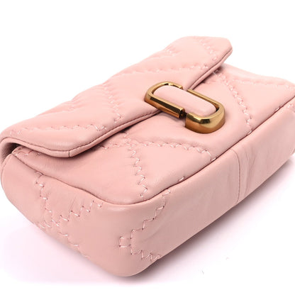 Marc Jacobs Lambskin Quilted Medium J Marc Shoulder Bag Rose 7 of 7