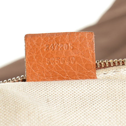 Gucci Calfskin Vintage Web Medium Boston Tobacco 8 of 19