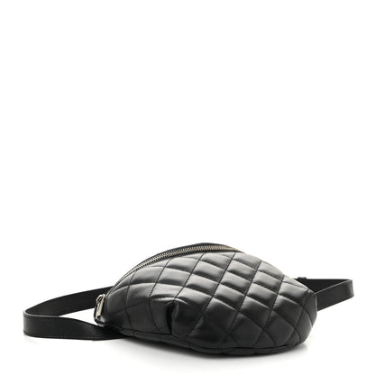 Chanel Calfskin Quilted Waist Belt Bag Black 4 of 7