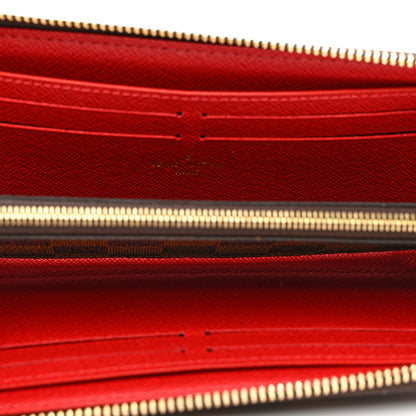 Louis Vuitton Damier Ebene Clemence Wallet Cherry 5 of 6