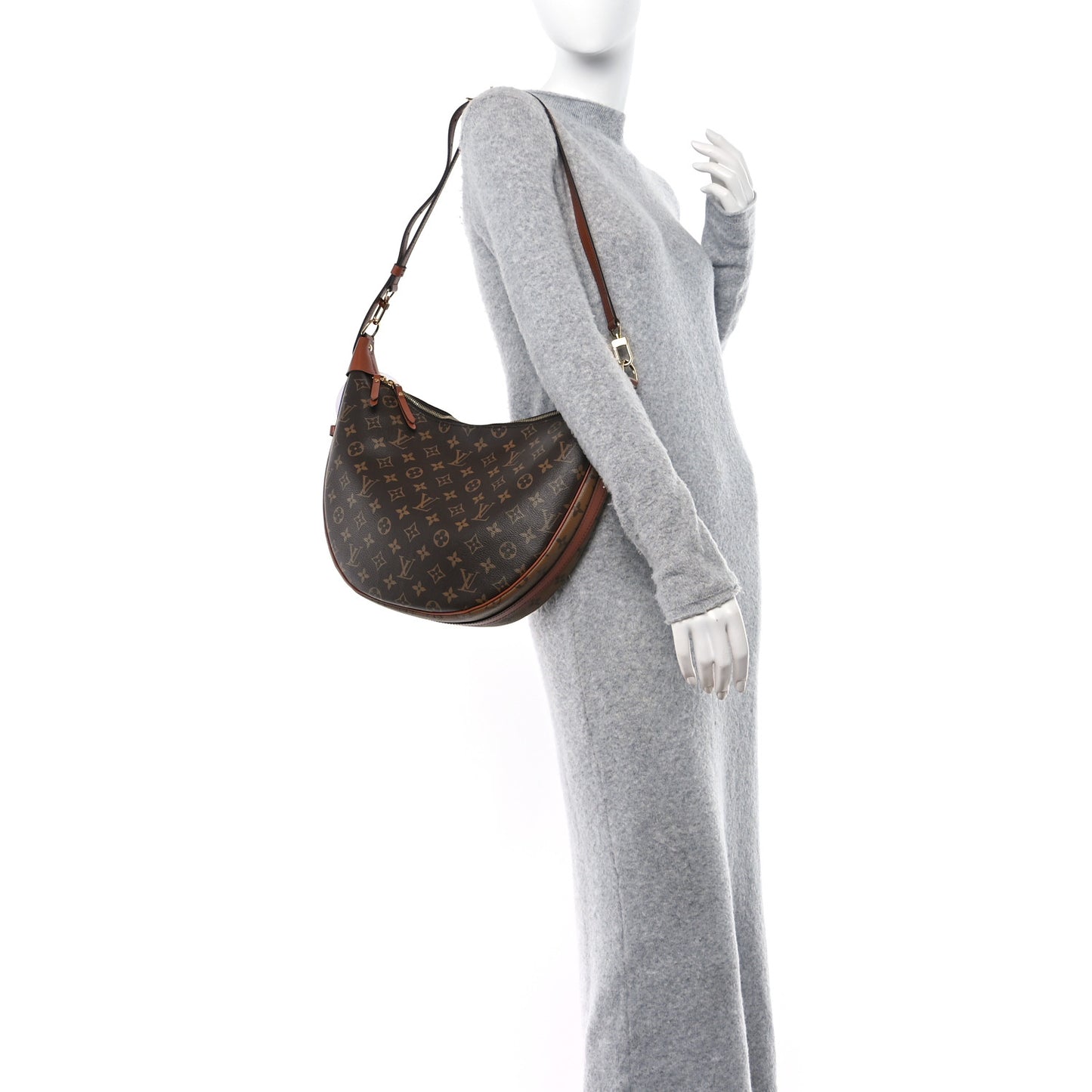 Reverse Monogram Loop Hobo