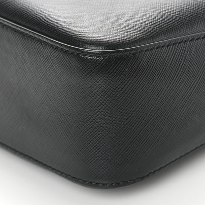 Salvatore Ferragamo Hammered Calfskin Lydia Bow Camera Bag Black 9 of 10