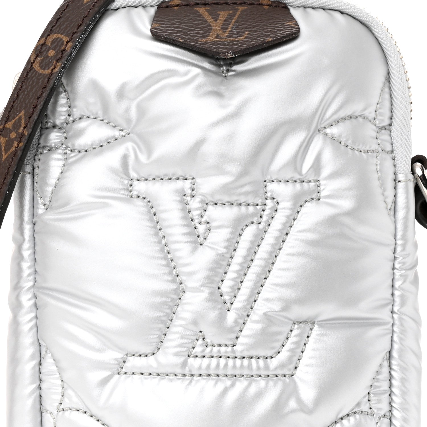 Louis Vuitton Econyl Monogram Pillow Phone Pouch Silver 7 of 16