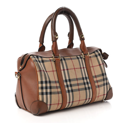 Burberry Horseferry Check Medium Alchester Satchel Tan 3 of 12