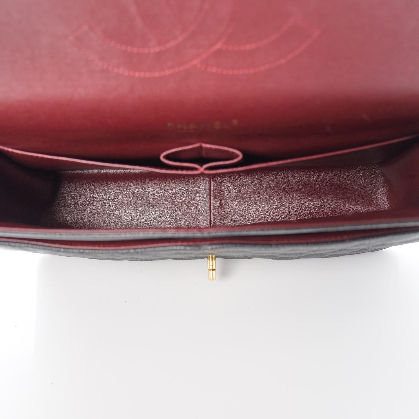 Caviar Quilted Maxi Double Flap Black