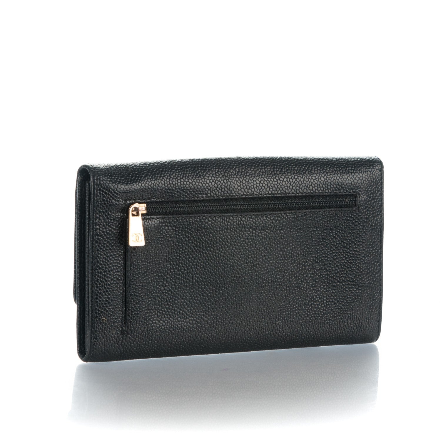 Chanel Caviar Timeless CC Wallet Black 3 of 7
