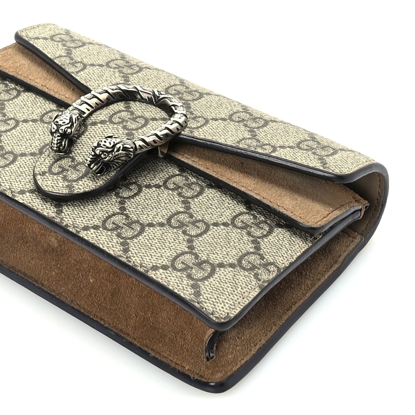GG Supreme Monogram Super Mini Dionysus Shoulder Bag Taupe