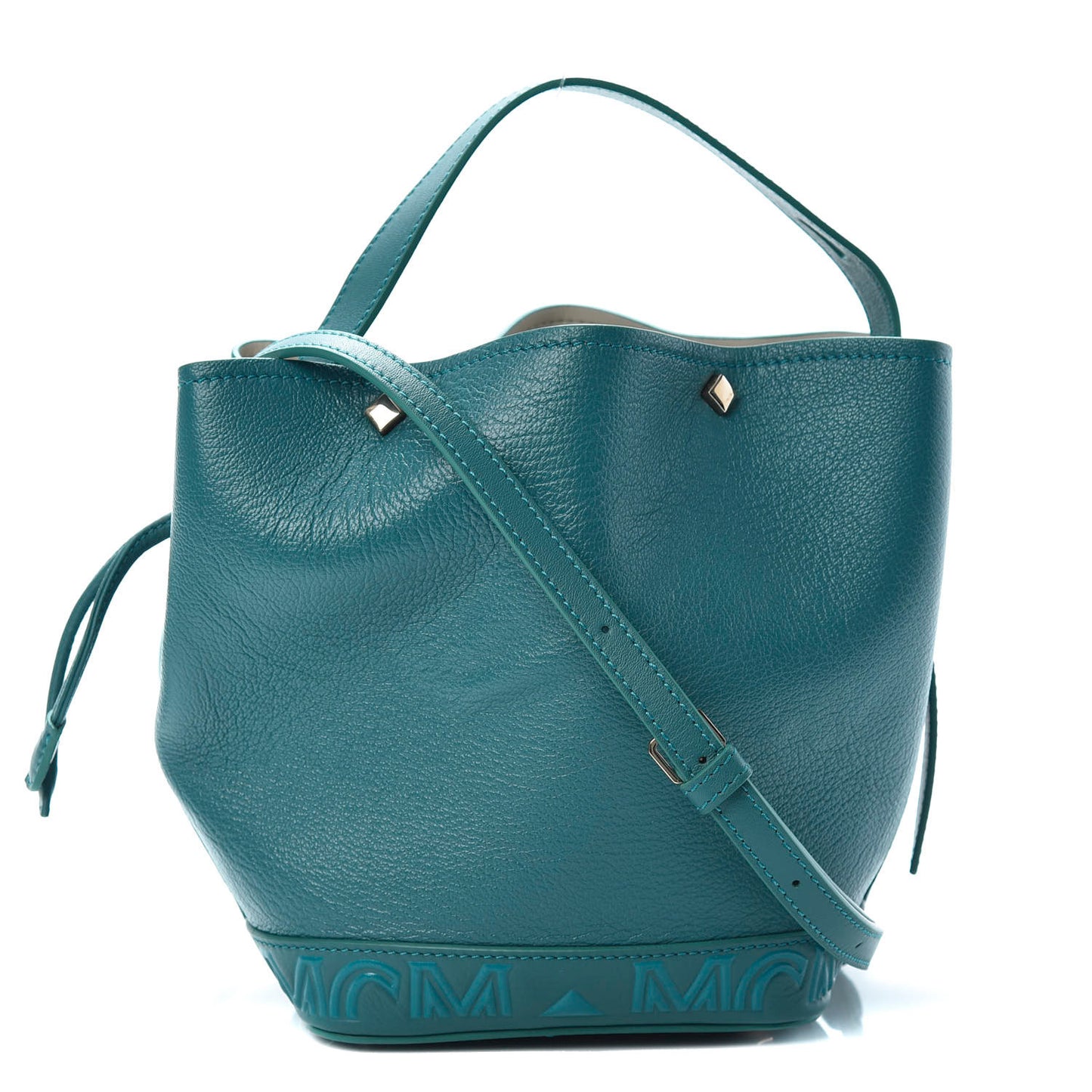 Goatskin Milano Drawstring Mini Bag Deep Lagoon