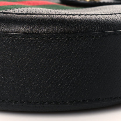 Gucci Grained Calfskin Web Mini Ophidia Round Shoulder Bag Black 10 of 10