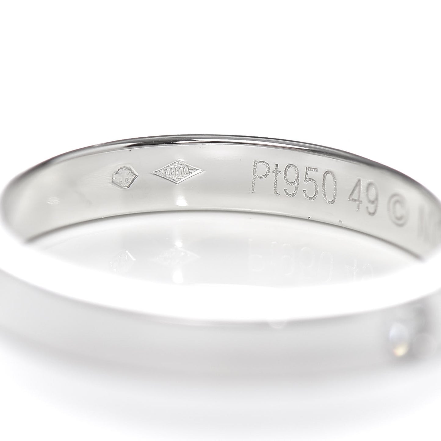 Platinum Diamond 3mm C De Wedding Band Ring 49 5