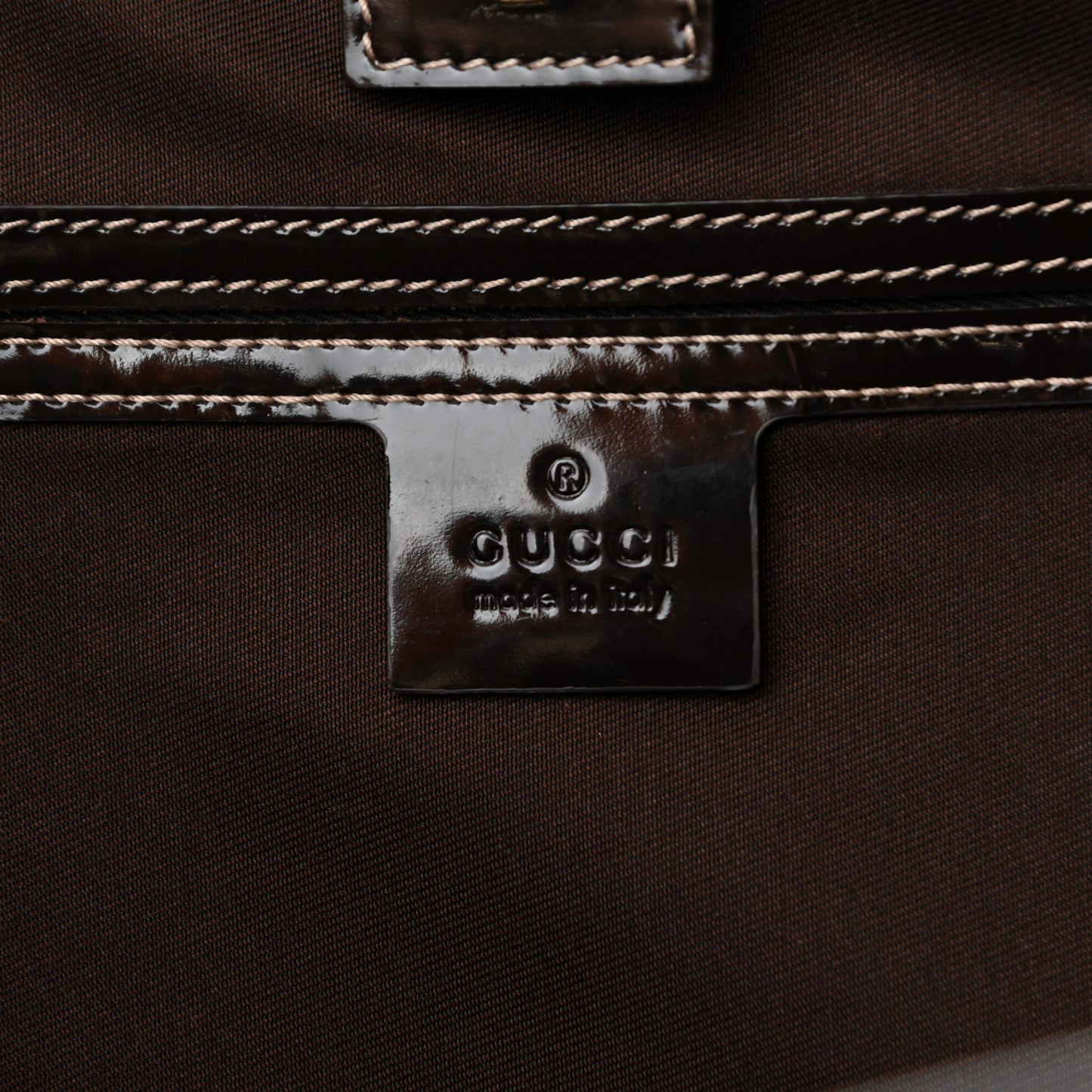 GG Plus Monogram Medium Joy Tote Dark Brown