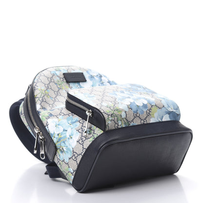 Gucci GG Supreme Monogram Blooms Small Day Backpack Blue 3 of 11