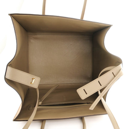 Celine Crocodile Embossed Nubuck Medium Phantom Luggage Beige 5 of 7