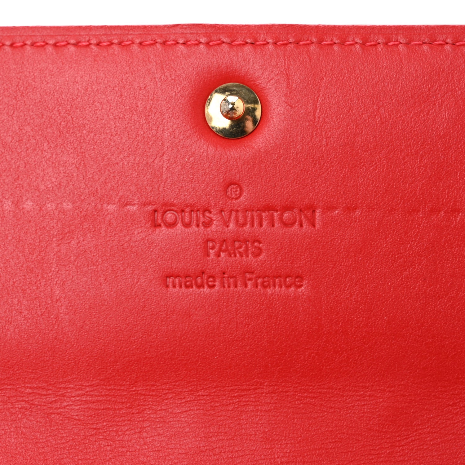 Louis Vuitton Vernis Sarah Wallet Rouge Grenadine 6 of 10
