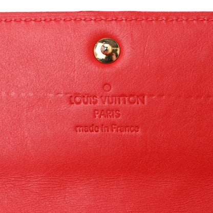 Louis Vuitton Vernis Sarah Wallet Rouge Grenadine 6 of 10