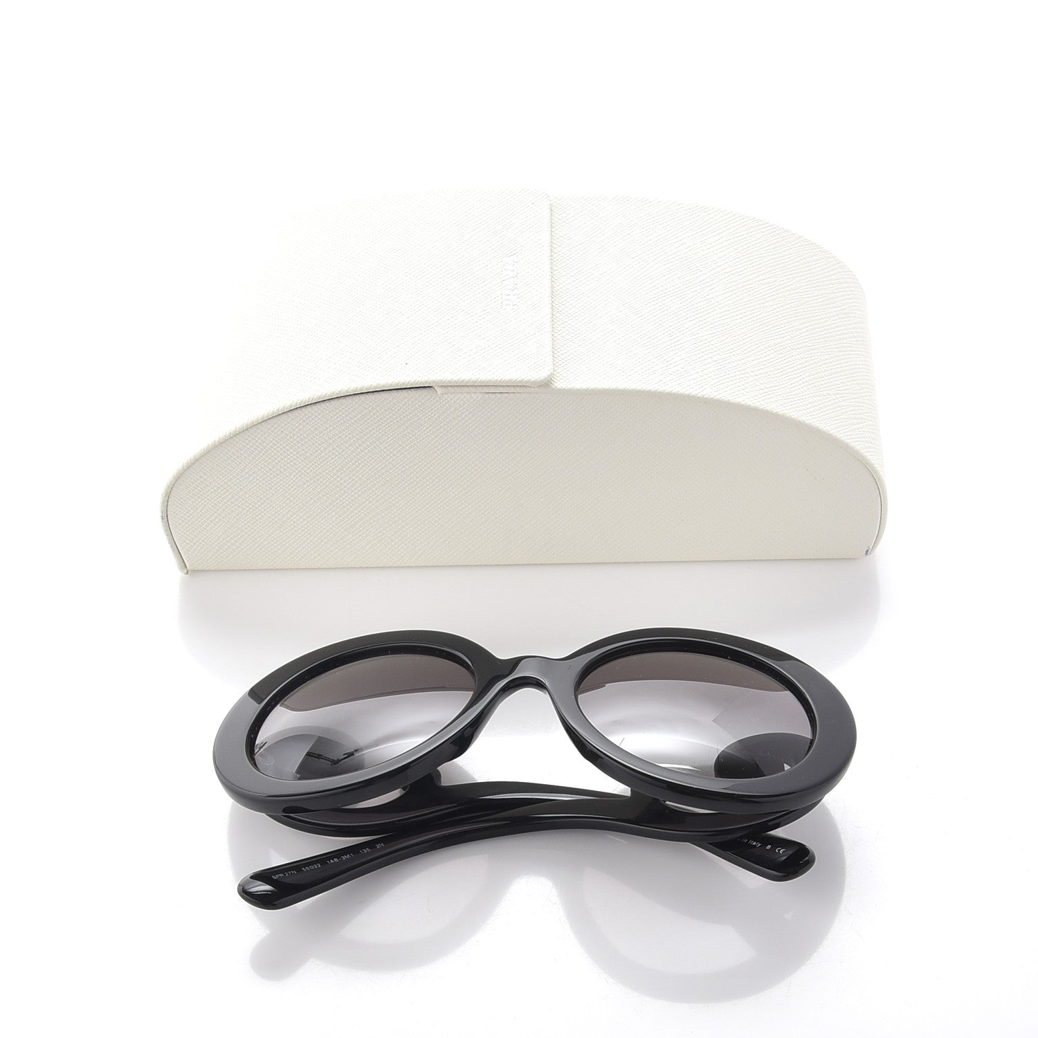 Prada Baroque Sunglasses SPR 27N Black 8 of 8