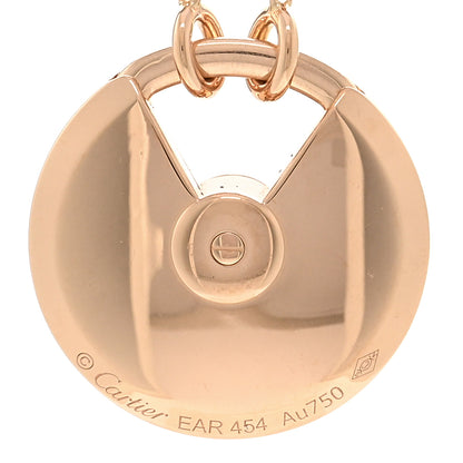 Cartier 18K Pink Gold Diamond Malachite SM Amulette de Cartier Pendant Necklace 4 of 4