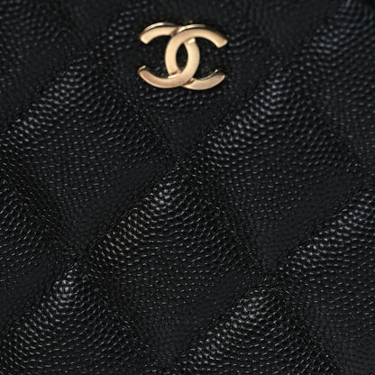 Chanel Caviar Quilted Round Clutch With Chain Black 7 of 9