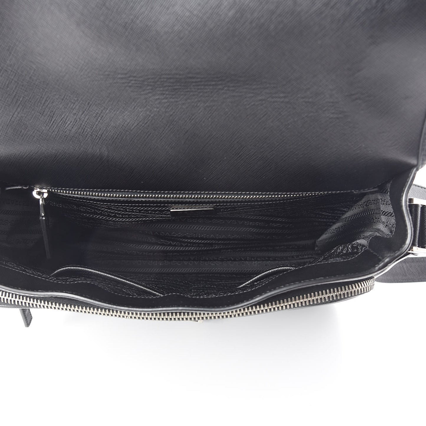 Saffiano Messenger Satchel Black