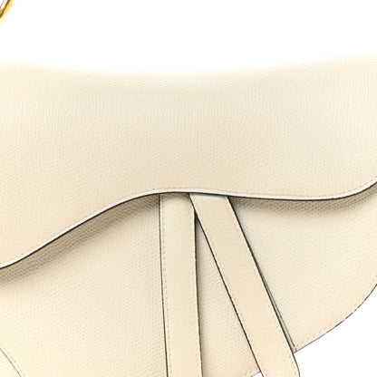 Christian Dior Grained Calfskin Saddle Bag White 8 of 11