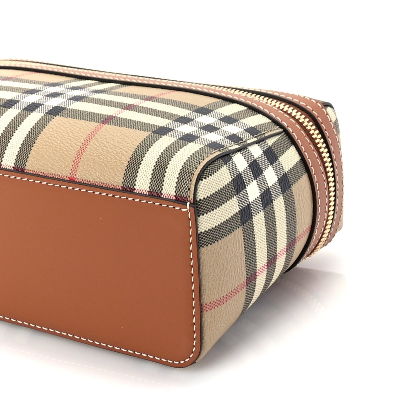 Burberry Vintage Check Vanity Crossbody Bag Briar Brown 9 of 9