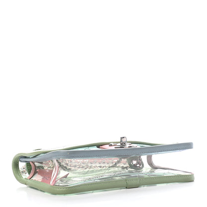 Chanel Lambskin PVC Quilted Mini Coco Splash Flap Blue Green 4 of 9